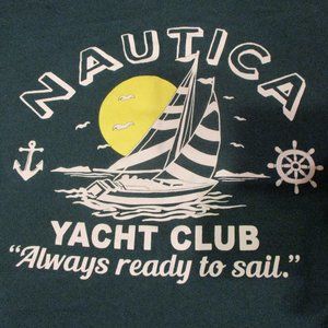 Nautica Yacht Club Always Ready to Sail 100% Cotton Mens' XXL Graphic T-Shirt